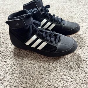 Adidas Youth Black and White Wrestling Shoes